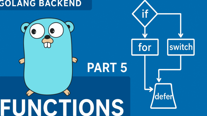 Golang Backend Real-World (Part 5): Functions, Parameters, Return Values & Error Handling Golang Backend Real-World (Part 5): Functions, Parameters, Return Values & Error Handling